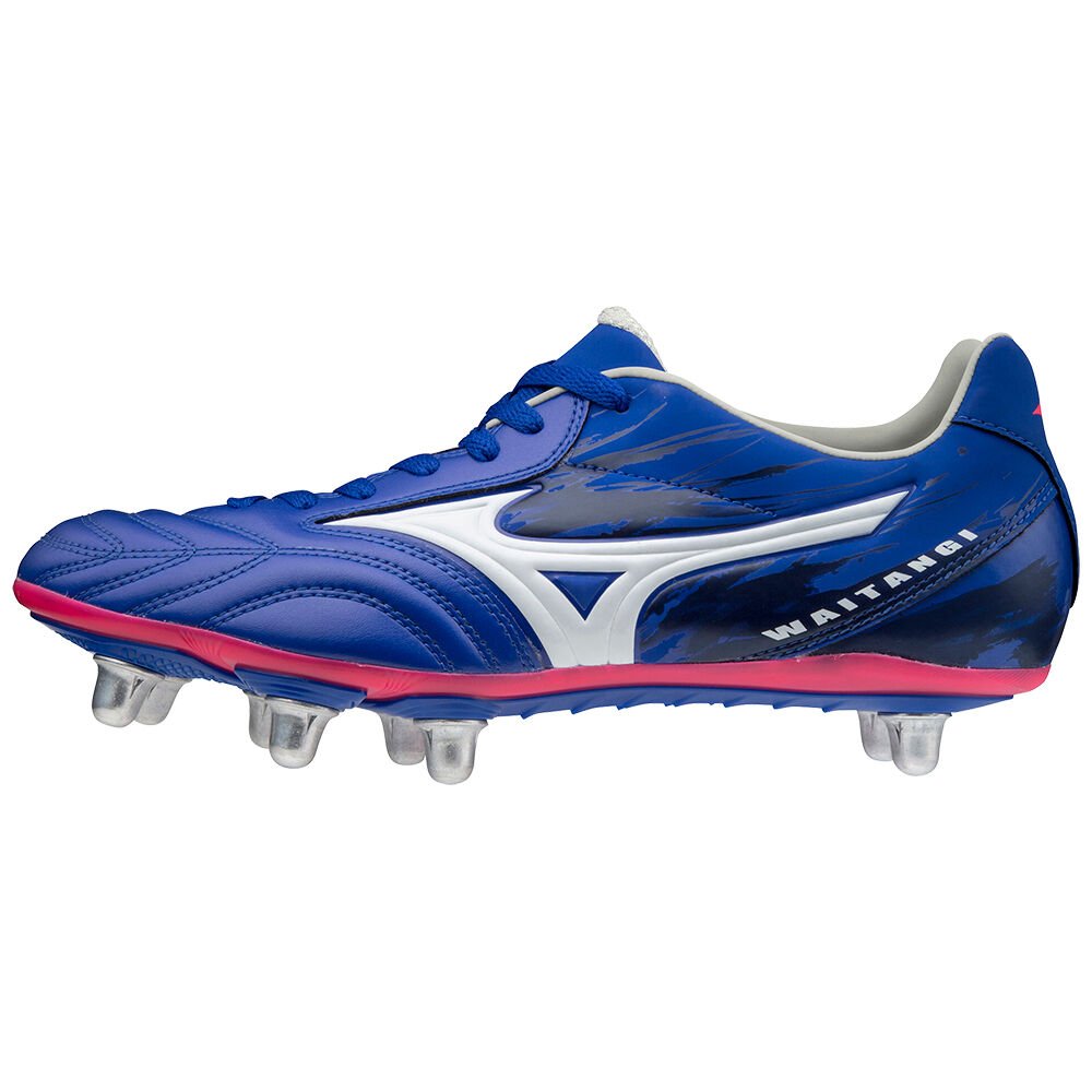 Scarpe da Rugby Mizuno Waitangi PS Donna - Blu/Bianche - 50629-ORGL